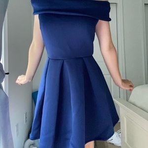 vintage navy blue charlotte russe dress